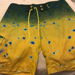 Columbia PFG Shorts Dolphin/ mahi-mahi